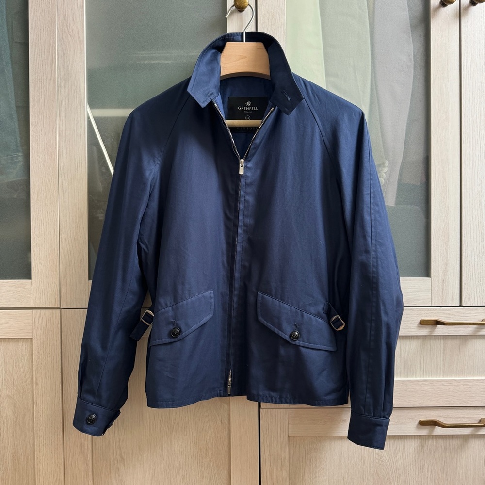Grenfell Navy Men's Harrington Jacket